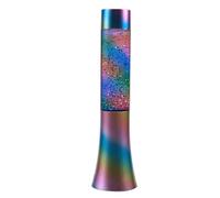 I-TOTAL® - Lampe à lave LED petite, effet Glitter change de couleur, lampe de lave colorée (Opale) - 33,5 cm