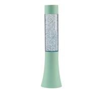 I-TOTAL® - Lampe à lave LED petite, effet Glitter change de couleur, lampe de lave colorée (Vert Pastel) - 33,5 cm