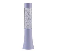 I-TOTAL® - Lampe à lave LED petite, effet Glitter change de couleur, lampe de lave colorée (Violet Pastel) - 33,5 cm
