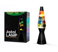 I-TOTAL - Lampe à Lave Magma & Glitter (BASE NOIR/ARC EN CIEL)