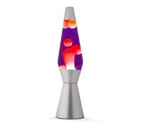 itotal Lampe lave Silver 36 cm Violet/Orange Métal Orange