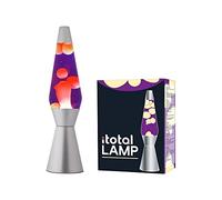 itotal Lampe lave Silver 36 cm Violet/Orange Métal Orange