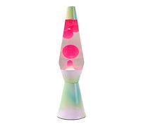 I-TOTAL® - Lampe à Lave Spaceship - Effet Bulles Hypnotisant, Design Rétro et Moderne, Lampe Décorative Colorée avec Cire en Mouvement (RAINBOW DREAM)