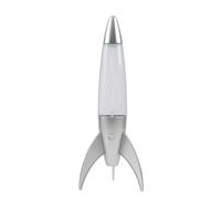 I-TOTAL® - Lampe Lava LED Tornade Gris, Changement de Couleur RGB - 36 cm