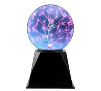 I-TOTAL® - Lampe Plasma Magique Lampe Plasma Sensible au Toucher et au Son Lumière Nouveauté Lumières de Nuit pour Décoration/Enfants/Chambre à Coucher (5'' Blue)