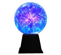 I-TOTAL® - Lampe Plasma Magique Lampe Plasma Sensible au Toucher et au Son Lumière Nouveauté Lumières de Nuit pour Décoration/Enfants/Chambre à Coucher (6'' Blue)