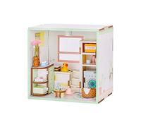 I-TOTAL ® - Mini House DIY Kit de Montage 3D, Maison Miniature à Construire, Nook Book Créatif, Dream Rooms Pastel, Décoration pour Bureau et Bibliothèque, Idée Cadeau (Bubble Time)