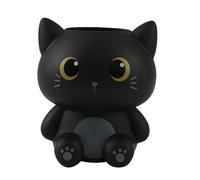 Pot a crayons 3D - Chat noir Beige