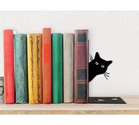 I-TOTAL® - Support de Livre Mignon en métal, Serre-Livres/Porte-Livres pour étagère/Table (Cat)