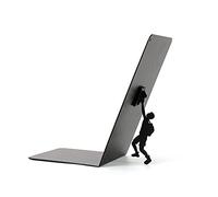 I-Total® - Support de Livre Mignon en métal, Serre-Livres/Porte-Livres pour étagère/Table (Climber)