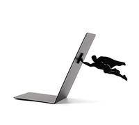 I-TOTAL® - Support de Livre Mignon en métal, Serre-Livres pour étagère/Table (Superhero)