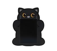 I-TOTAL - Tableau Magique avec Animal Mignon - Stylo inclus, Annulation Facile avec un Clic sur le Nez - Parfait pour les Dessins, les Griffonnages et l'Apprentissage (BLACK CAT)