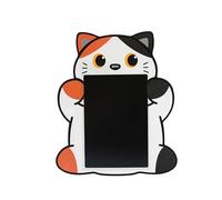 I-TOTAL - Tableau Magique avec Animal Mignon - Stylo inclus, Annulation Facile avec un Clic sur le Nez - Parfait pour les Dessins, les Griffonnages et l'Apprentissage (ORANGE CAT)