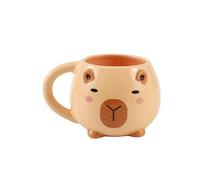 I-TOTAL - Tasse en céramique Chunky, tasse à thé ou café 410 ml (CAPYBARA)