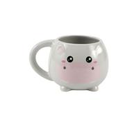 I-TOTAL - Tasse en céramique Chunky, tasse à thé ou café 410 ml (HIPPO)