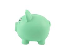 I-TOTAL® - Tirelire drôle décoratif/Porte-Monnaie en Plastique (Green Piggy)