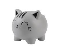 I-TOTAL® Tirelire porte-monnaie en plastique décorative Cat Gris
