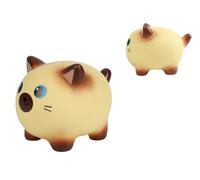 I-TOTAL® - Tirelire drôle décoratif/porte-monnaie en plastique (CHAT SIAMAIS)