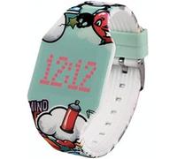 I-TOTAL - Touch Watch graphique GraFFITI digital WATCH avec LED | Ultra plat NUMÉRIQUE