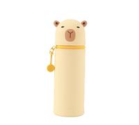 I-TOTAL® - Trousse en Silicone Souple pour l'École, Extensible avec Forme Profilée (Capybara)