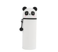 I-TOTAL® - Trousse en Silicone Souple pour l'École, Extensible avec Forme Profilée (Panda)