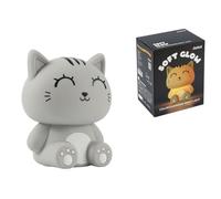 itotal Lampe Grey Cat 13,2 × 10 × 16 cm Blanc Enfants