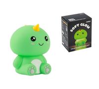 I-TOTAL® - Veilleuse LED en Silicone Rechargeable USB-C - 9 Couleurs, Lampe de Nuit pour Chambre Bébé et Enfant, Douce et Portable (HELLO DINO)