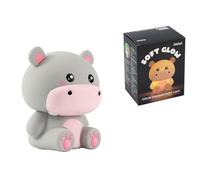 Itotal Hippo-13.2 X 10 X 16 Cm Lamp Rose Enfants