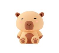 itotal Veilleuse LED Capybara - Silicone Rechargeable USB-C, 9 couleurs, 13,2×10×16 cm, Jaune enfant