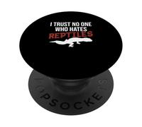I Trust No One Who Hates Reptiles Propriétaire de Gecko léopard Amusant PopSockets PopGrip Adhésif