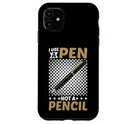 I Use A Pen Not A Pencil Confiance des mots croisés Coque pour iPhone 11