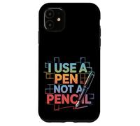 I Use A Pen Not A Pencil Confiance des mots croisés ---- Coque pour iPhone 11