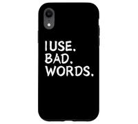 I Use Bad Words Funny Snarky Unfiltered Drinking Party Coque pour iPhone XR