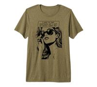 I Used to Crastinate Went Pro Sarcastic Retro Pop Art Girl T-Shirt Haut de Gamme