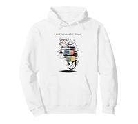 I Used to Remember Things... Funny PC Inept Cat Retro Sweat à Capuche