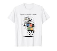 I Used to Remember Things... Funny PC Inept Cat Retro T-Shirt