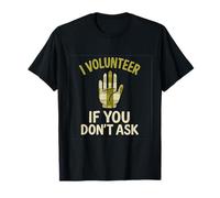 I Volunteer If You Don't Ask Sports Parent Humour Plaid T-Shirt