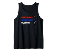 I Vote Rave Party | Funny House Music Débardeur