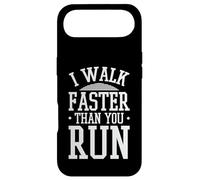 I Walk Faster Than You Run Motivation Marathon Joke - Coque pour iPhone Air