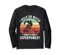 I Walk on Water Joueur de Hockey sur Glace Amusant Superpower Manche Longue