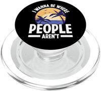 I Wanna Be Where People aren't Personne Introvertie PopSockets PopGrip pour MagSafe