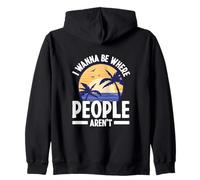 I Wanna Be Where People aren't Personne Introvertie Sweat à Capuche