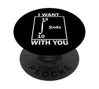 I Want 69 with You Intégrale mathématique drôle PopSockets PopGrip Adhésif
