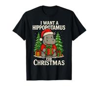 I Want A Hippopotame for Christmas Christmas Hippo for Kid T-Shirt
