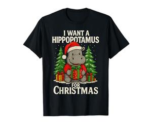 I Want A Hippopotame for Christmas Christmas Hippo for Kid T-Shirt