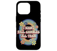 I Want Fall Candles All Year Vintage Automne Halloween Lover Coque pour iPhone 16 Pro
