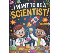 I Want to Be a Scientist! Coloring and Activity Book: With Augmented Reality Messages, Fun Facts, and Trivia Questions, Word Search and More!
