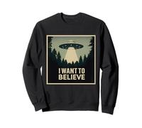 I Want to Believe Vintage UFO Craft Dream Encounter Classique Sweatshirt