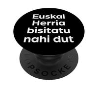 « I Want to Visit Basque Country » PopSockets PopGrip Adhésif