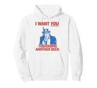 I Want You to Grab Me Another Beer Funny Uncle Sam USA Sweat à Capuche